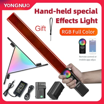 Yongnuo YN360 III YN360III Nešiojamą 3200K-5500K RGB Spalvinga Ledo Stick LED Vaizdo Šviesos Touch Reguliavimas Kontroliuojama Telefono App