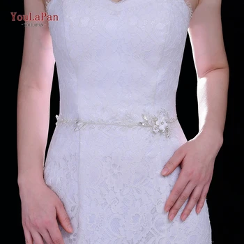 YouLaPan SH344 Apsvaiginimo Vestuvių Diržo Kristalų Vestuvių Nuotakos Diržai ir Varčias su Kaspinu ir Vestuvių Gown Dress Diržo Gėlių Diržas