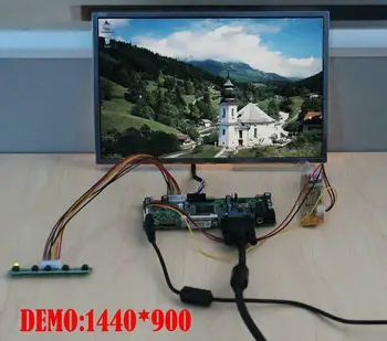 Yqwsyxl Kontrolės Valdyba Stebėti Rinkinys B154EW04 V. B VB B154EW04 V9 HDMI + DVI + VGA LCD LED ekrano Valdiklio plokštės Tvarkyklės