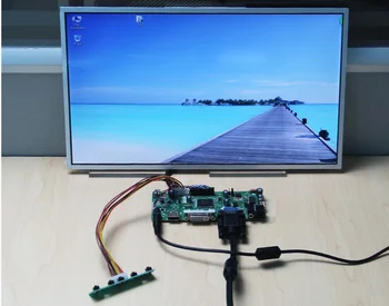 Yqwsyxl Kontrolės Valdyba Stebėti Rinkinys B173HW02 V0 V. 0 B173HW02 V1 V. 1 HDMI+DVI+VGA LCD LED ekrano Valdiklio plokštės Tvarkyklės
