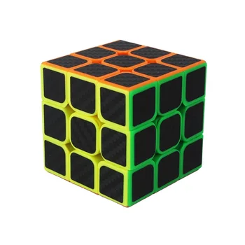 YUXIN Anglies Pluošto Lipdukas 3x3x3 Magic Cube Greičio Įspūdį 3x3 Kubo Švietimo Professtional Magico Cubo Žaislai, Dovanos, 55mm