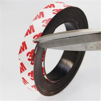 Zion 1m 5m 15 x 1,5 mm, stipri, lipni, lanksti, magnetine juostele gumos minkštas magnetas juostelės plotis 15 mm, storis-1,5 mm