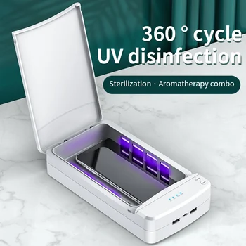 ZK20 Sterilizer UV Išmaniųjų Telefonų Kaukė USB Mokestis UV Dezinfekavimo Šviesos Kvepalų Lempos Aromato Galią Bankas