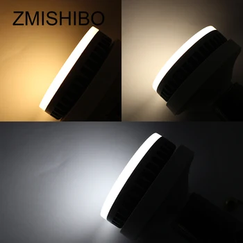 ZMISHIBO Aukštos Kokybės GX53 LED Lemputė 110-220V 8W 850lm Aliuminio Korpusas 3000/4000/6000K Natūralus Baltas Pienas PC Padengti Kambarį