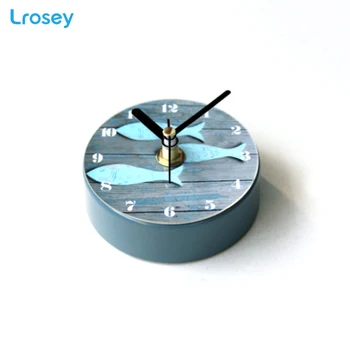 Šiaurės 3D mini Viduržemio jūros žuvies šaldytuvas laikrodis namų pranešimų lipdukai virtuvės reikmenys magnetinio šaldytuvas magnetas sieninis laikrodis