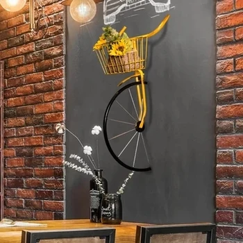 Šiaurės stiliaus dviračių sienų apdailai baras pieno arbata parduotuvė, kirpykla, restoranas, sienų apdaila dviračių stovo