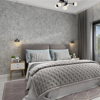 Šiaurės stiliaus gryno pigmento spalva diatomėjomis purvo apmušalai atsparus vandeniui pilka tapetai modernus minimalistinis miegamasis, gyvenamasis kambarys tapetai