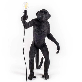 Šiuolaikinės Beždžionės lempos Virvę LED Sieniniai šviestuvai Apšvietimas, vaikų kambarys Šiaurės šalių Meno Reprodukcijų Dervos Seletti Kabo Lempa dekoro šviestuvas