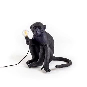 Šiuolaikinės Beždžionės lempos Virvę LED Sieniniai šviestuvai Apšvietimas, vaikų kambarys Šiaurės šalių Meno Reprodukcijų Dervos Seletti Kabo Lempa dekoro šviestuvas