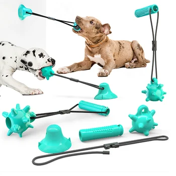 Šunelis Žaislai Silicio siurbtukas Vilkikas šuns žaislas Šunims, Stumti Kamuolį Žaislo Augintinio Dantų Valymas Šunų dantų šepetėlį už Šuniuką didelis Šuo Kandžioja Žaislą
