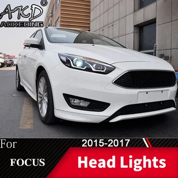 Žibintas Automobilio Ford Focus-2017 Focus, 4 Žibintai, Rūko Žibintai Dienos Veikia Šviesos DRL H7 LED Bi Xenon Lemputės Automobilių Priedų